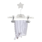 Dr Kid Baby Girl White and Light Grey Knitted Bonnet